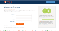 Desktop Screenshot of correctonline.com